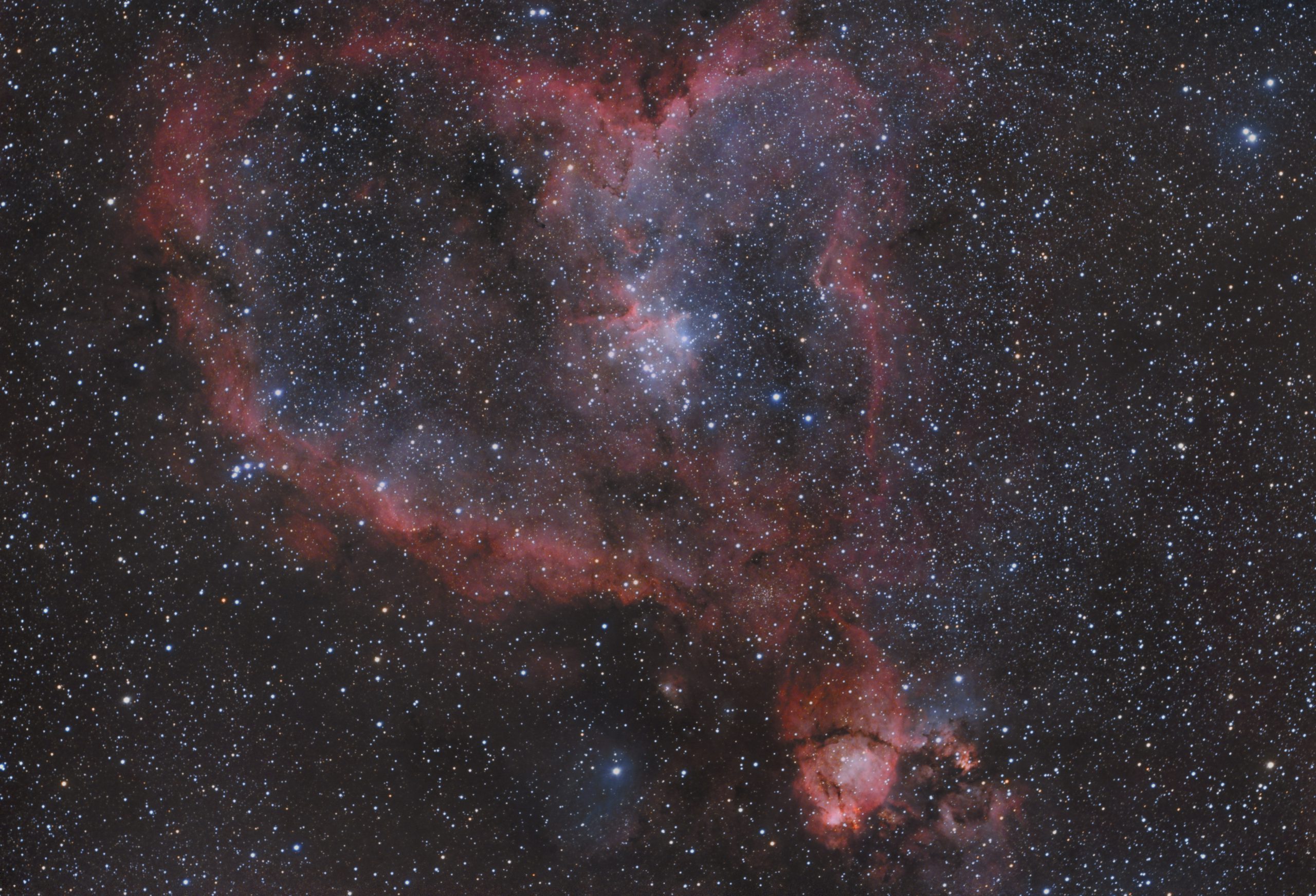 Heart Nebula –  IC 1805, Sharpless 2-190